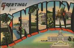 Greetings from Kentucky Postcard Postcard Postcard