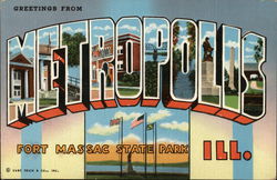 Greetings from Metropolis Illinois Postcard Postcard Postcard