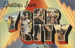 Greetings From Ybar City Florida Ybor City, FL Postcard Postcard Postcard