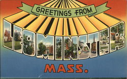 Greetings From Leominster Mass. Massachusetts Postcard Postcard Postcard