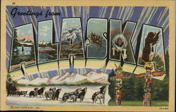 Greetings from Alaska Postcard Postcard Postcard