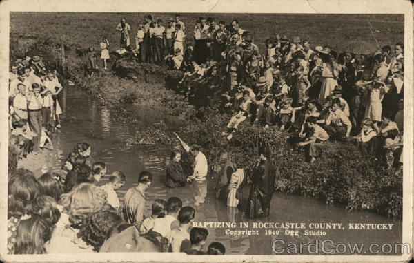 Baptizing in Rockcastle County, Kentucky Copyright 1940 ogg studio