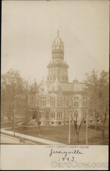 Jersey County Court House, 1893 Jerseyville Illinois