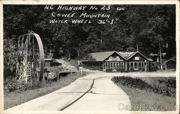 Clark's Place and Water Wheel - Cowee Mountain Sylva North Carolina