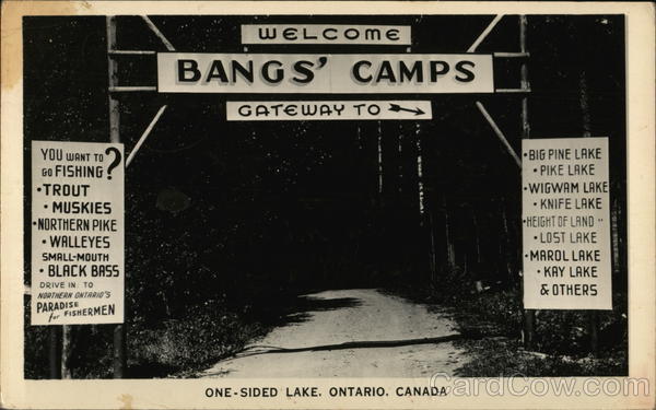 Bangs' Camps One-Sided Lake Canada Ontario