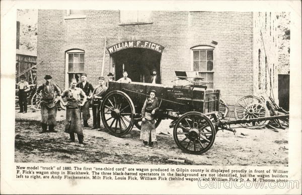 New Model of Truck of 1880 Black Hawk Colorado Horse-Drawn