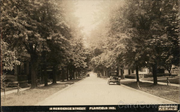 Residential Street Plainfield Indiana