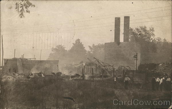 Burned Down Building Manito Illinois