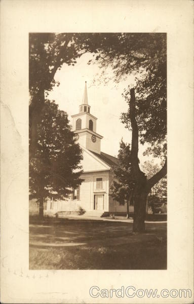Methodist Church with Rand Memorial Clock Canaan New Hampshire