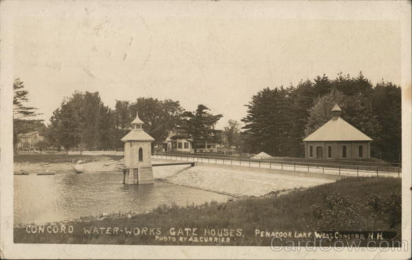 Concord Water-Works Gate Houses, Penacook Lake West Concord New Hampshire