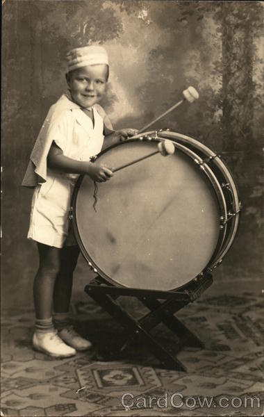 Child with Marching Drum Children