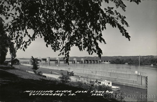 Mississippi River Lock and Dam No. 10 Guttenberg Iowa