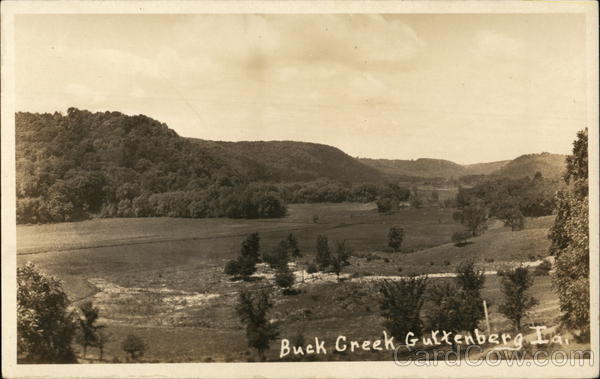 View of Buck Creek Guttenberg Iowa