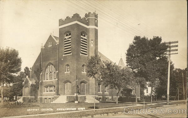 View of Baptist Church Shenandoah Iowa