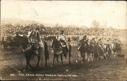 The Grand March at Round Up Pendleton, OR Postcard Postcard Postcard