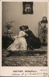 Another Monopoly - Couple Kissing Couples Postcard Postcard Postcard