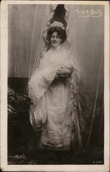 It's a Boy - Woman holding a Baby photograph 1901 Postcard