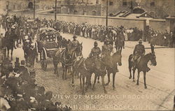 View of Memorial Procession, May 11, 1914 Postcard