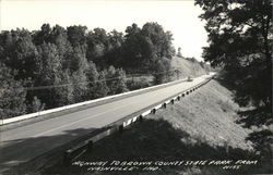 Highway to Brown County State Park Postcard