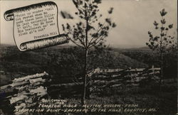 Compton Ridge - Mutton Hollow - From Inspiration Point Branson, MO Postcard Postcard Postcard
