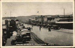 Main Street Tijuana, Mexico Postcard Postcard Postcard