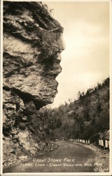 Great Stone Face - Scenic Loop Great Smoky Mountains National Park, TN Postcard Postcard Postcard