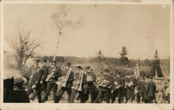 Band in Parade Greenville, ME Postcard Postcard Postcard