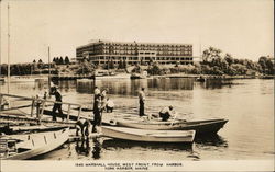 Marshall House from Harbor Postcard