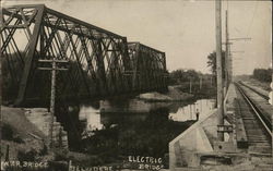 Electric Bridge Belvidere, WI Postcard Postcard Postcard