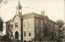 School House Blue Mound, IL Postcard Postcard Postcard