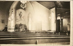 Church Interior Boody, IL Postcard Postcard Postcard