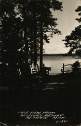 Lake View from Wittler's Resort Au Train, MI Postcard Postcard Postcard