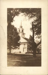 Methodist Church with Rand Memorial Clock Postcard