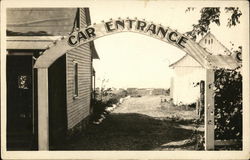 Car Entrance Arch Plymouth, MA Postcard Postcard Postcard