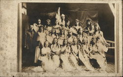 Portrait of Girls Wrapped in Star Banner Portrait of Girls Wrapped in Star Banner