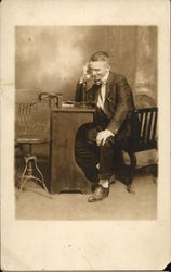 Fred B. Russell on Phone Postcard