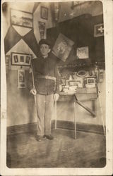 Man in Uniform Postcard