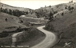 Mt. Vernon Canon - Highway U.S.40 Golden, CO Postcard Postcard Postcard