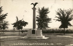 Soldiers Memorial Guttenberg, IA Postcard Postcard Postcard