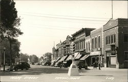 Looking Along Cedar Street Postcard