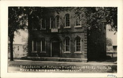 Residence of Antonin Dvorakin 1893, Composer of "Humoresque" Spillville, IA Postcard Postcard Postcard