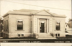 Carnegie Library Denison, IA Postcard Postcard Postcard