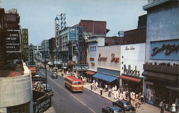 Looking North down Granby Street Norfolk Virginia