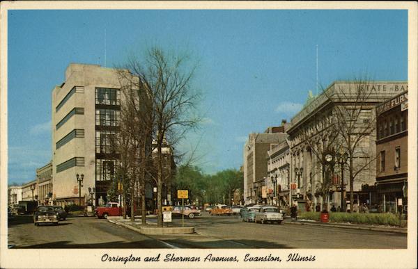 Orrington and Sherman Avenues Evanston Illinois