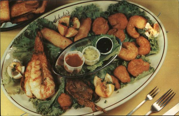 Win Schuler's Seafood Platter Advertising
