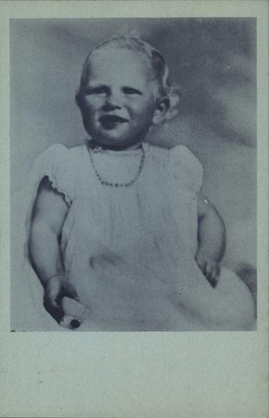 Princess Anne - 1 year Birthday photo - daughter of Princess Elizabeth UK