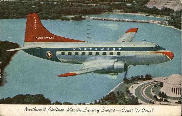 Northwest Airlines Martin Luxury Liners - Coast to Coast