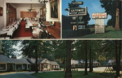 Gateway Motor Lodge & Old Budapest Hungarian Restaurant Fairfax, VA Postcard Postcard Postcard
