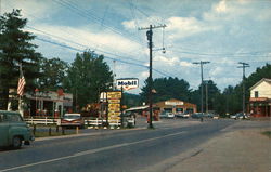 View at Intersection of Piseco, Indian Lake-Wells Road Postcard