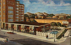 Motel and Hotel Utica Postcard